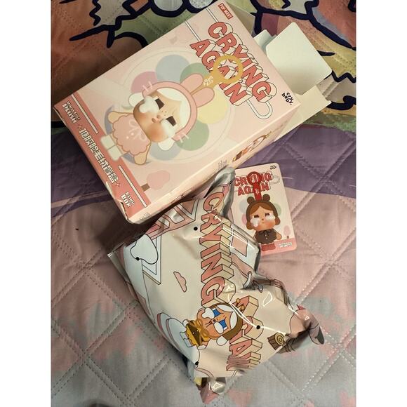 POP MART Crybaby Crying Again Vinyl Plush Love Makes Us Cry Authentic SEALED BAG - Picture 1 of 3